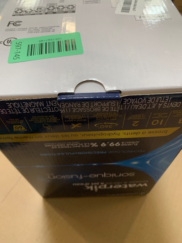 Photo 1 of Waterpik Sonic-Fusion 2.0 Professional Flossing Electric Toothbrush with Water Flosser Combo Two In One, For Daily Gum Care and Cleaning Teeth, Braces, Implants, Black SF-04CD012-4, Packaging May Vary