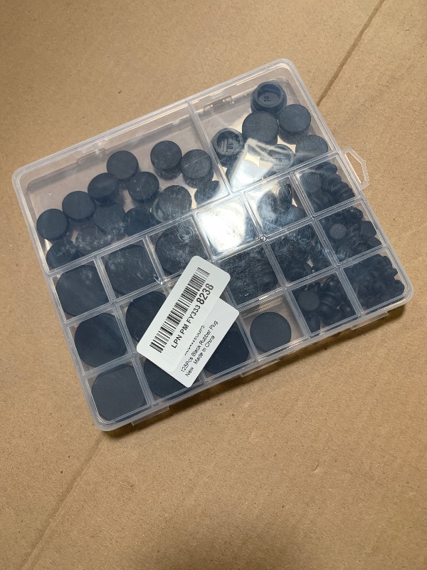 Photo 1 of 125Pcs Rubber Plugs for Round Holes, Durable and Long Service Life, 8 Sizes Hole Plugs 1" 3/4" 5/8" 1/2" 3/8" 5/16" 1/4" 1/5", Snap Locking Silicone Rubber Hole Plugs Kit for Car Wiring Furniture