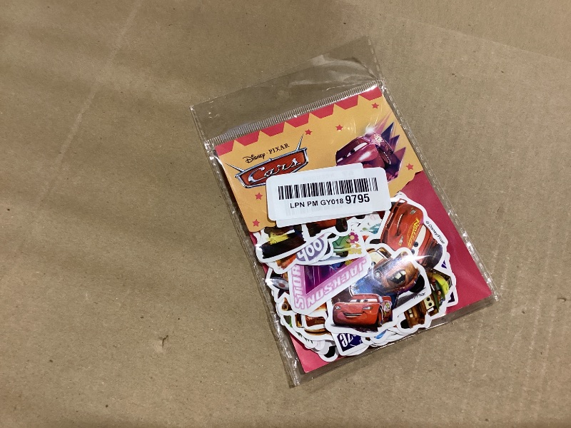 Photo 1 of 50pcs Cartoon Movie Cars Stickers Vinyl Waterproof Princess Decal for Water Bottle Laptop Sticker for DIY Decorate Bumper Phone Hard Hat Teens Gifts (Cars)