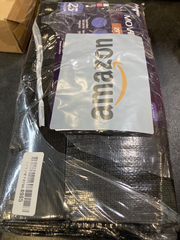 Photo 1 of 6 Pack Extra Heavy Duty Large Moving Bags with Strong Zipper & Comfortable Handles, Sturdy & Durable Clothes Storage Bags Totes Bins, Packing Moving Boxes for College Supplies, Black