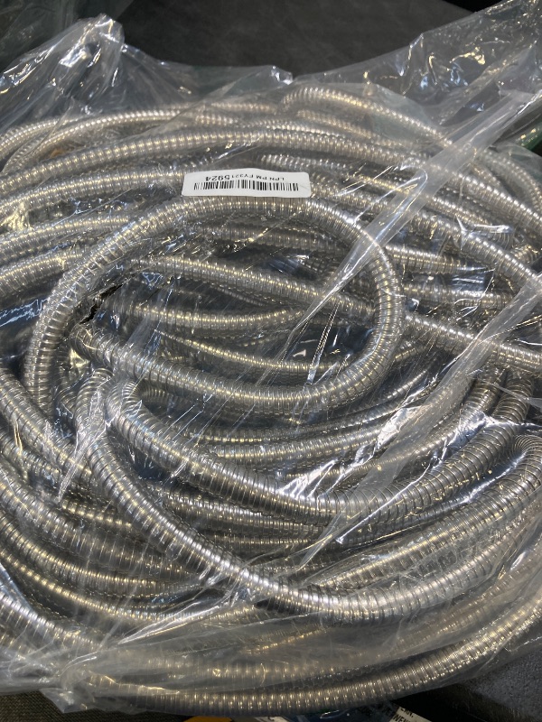 Photo 1 of Rosy Earth 100 FT Garden Hose Expandable - 304 Stainless Steel Water Hose 100 FT - Heavy Duty Flexible Kink Free Hose, no Bite
