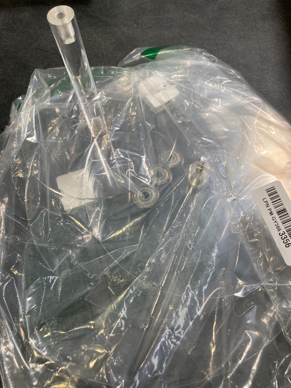 Photo 1 of 4-Tier Rotating Cupcake Stand with LED Lights - 360° Spinning Display Tower for Desserts, Cakes & Pastries - Rechargeable 7-Color Changing Serving Tray for Weddings, Parties & Festive Gatherings (Round Clear Acrylic)