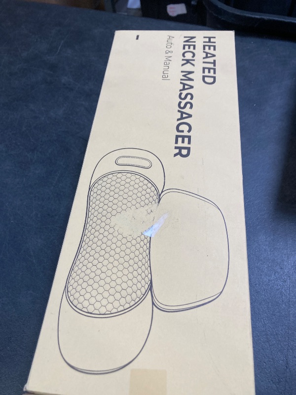 Photo 1 of 3-in-1 Neck Massager for Pain Relief Deep Tissue with Heat, Portable Memory Foam Cervical Massager Pillow with Traction for Neck Hump Comfort & Shoulder Relaxation at Home/Office/Travel (Corded)
