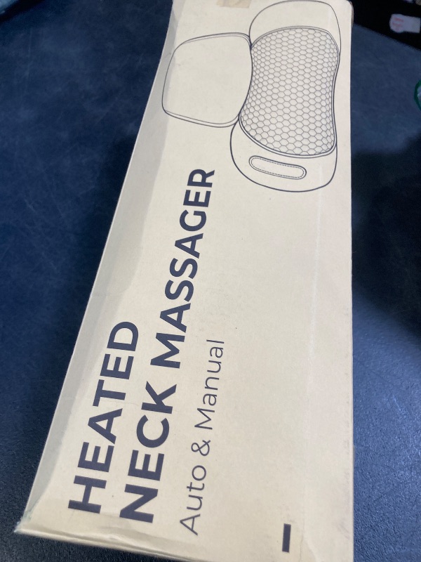 Photo 1 of 3-in-1 Neck Massager for Pain Relief Deep Tissue with Heat, Portable Memory Foam Cervical Massager Pillow with Traction for Neck Hump Comfort & Shoulder Relaxation at Home/Office/Travel (Corded)