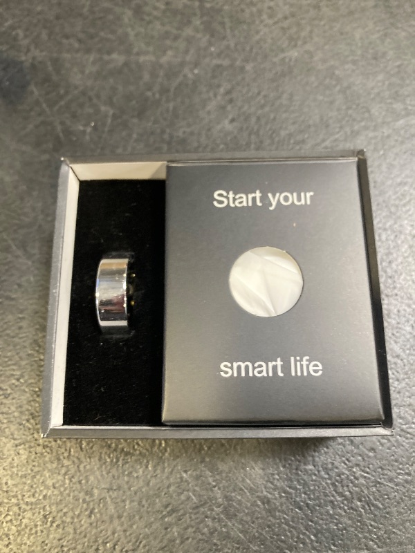 Photo 1 of BIEMHA Smart Ring Health Tracker, Sleep/Exercise Monitoring, iOS/Android Compatible, IP68 Water Resistance, No Subscription Required, 5-Day Battery Life, Suitable for Both Women and Men (Silver, 8)