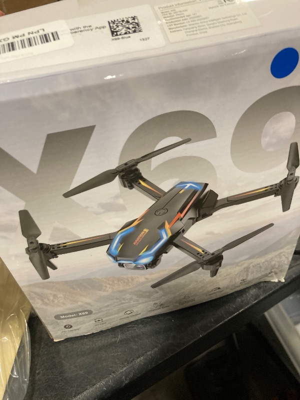 Photo 1 of 2K HD FPV Drone with Camera for Adults - Altitude Hold, One-Key Takeoff/Landing, 3 Speed Modes, Headless Mode, 2 Batteries, Foldable & Portable, Best Gifts for Beginners, Teen Boys & Girls