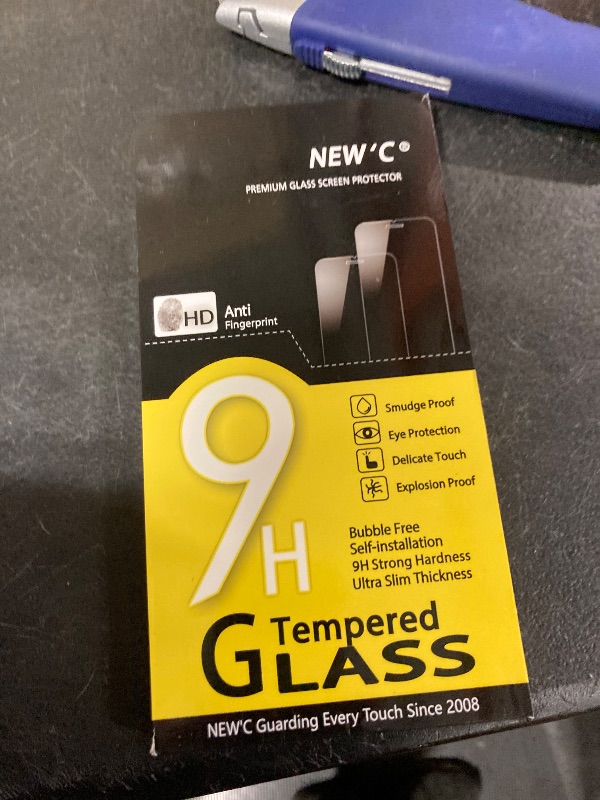 Photo 1 of NEW'C 3 Pack Designed for iPhone 16, iPhone 15 Screen Protector (6.1 inches),Enhanced Tempered Glass Protection with easy installation tool included,Ultra Resistant