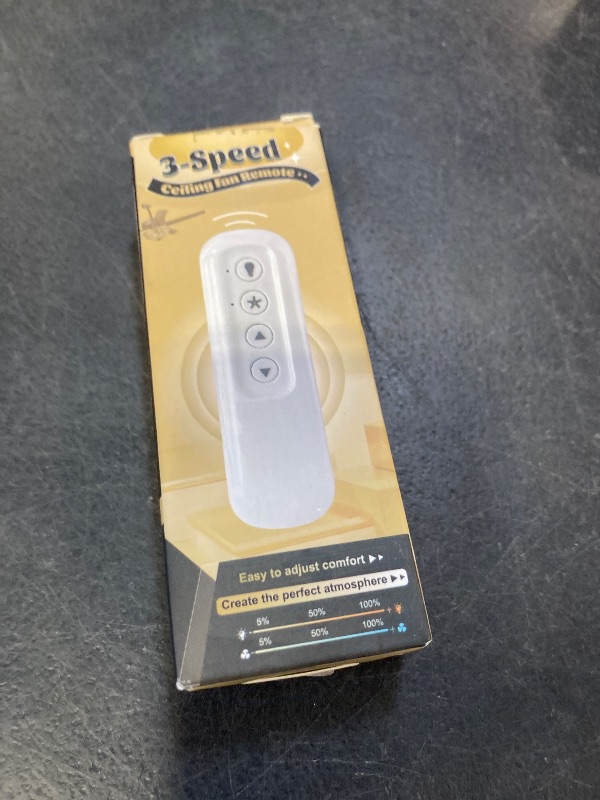 Photo 1 of 99813 for Hunter Fan Remote Replacement Only Fit for 434MHz 3-Speed 99814 and 99106 Hunter Fan Receivers, 3-Speed Ceiling Fan Hand Control, Dove Grey, Five Year Free Replacement(Holder not Included)