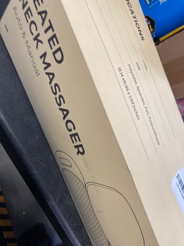 Photo 1 of 3-in-1 Neck Massager for Pain Relief Deep Tissue with Heat, Portable Memory Foam Cervical Massager Pillow with Traction for Neck Hump Comfort & Shoulder Relaxation at Home/Office/Travel (Corded)