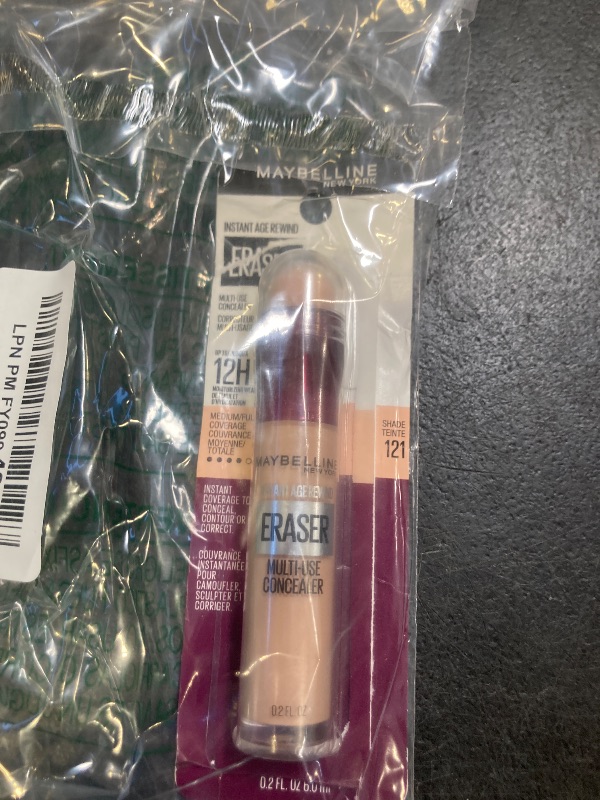 Photo 1 of Maybelline Instant Age Rewind Eraser Dark Circles Treatment Multi-Use Concealer, 121, 1 Count (Packaging May Vary)