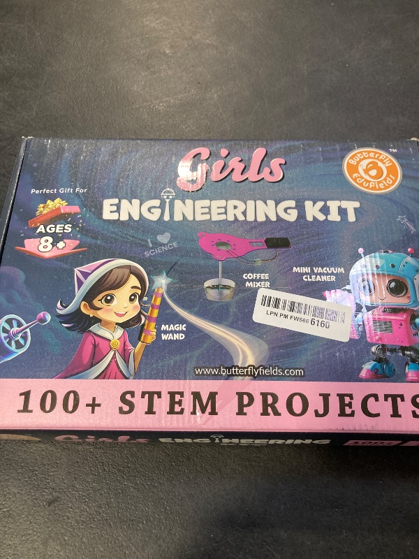 Photo 1 of Butterfly EduFields 100+ STEM Projects | Girls Mini Engineering Kit for Ages 8 10 12 15 Years | Ultimate DIY Science Experiments for Kids | Educational Engineering Toys Best Birthday Gift idea