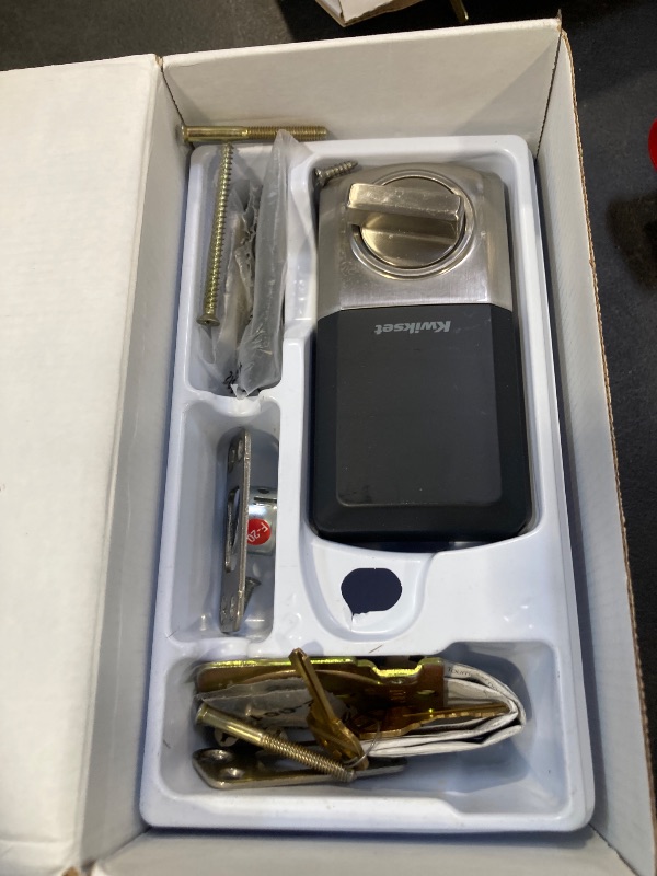 Photo 1 of Kwikset SmartCode 270 Keyless Entry Electronic Touchpad Deadbolt Door Lock with Auto-Lock, Custom User Codes, Advanced Security in Satin Nickel Contemporary