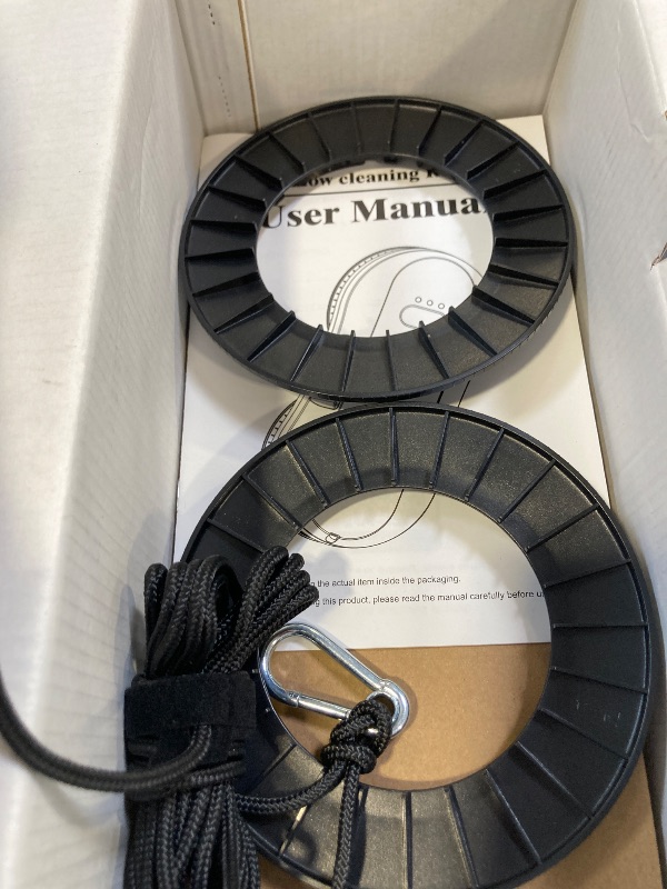 Photo 1 of EAEGE Automatic Window Cleaning Robot for Hard-to-Reach High Windows with 3000Pa Strong Suction, Dual-Nozzle, Power Failure Protection & Safety Rope, 3 Intelligent Paths,