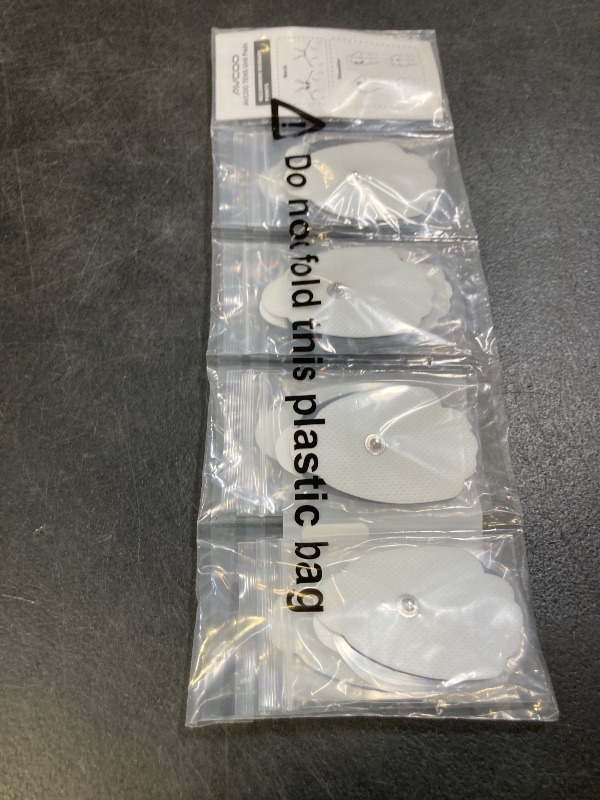 Photo 1 of 20-Pack TENS Unit Replacement Pads, Long-Lasting Snap Electrodes for 50 Times of Use per Pad, Latex-Free TENS Pads Set Compatible with TENS EMS Devices Using 3.5mm Button Lead Wires