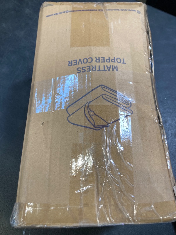 Photo 1 of Subrtex Mattress Topper Cover (Only Cover) Mattress Protector Bedding Rayon Made from Bamboo Removable Mattress Encasement Mattress Cover with Zipper (4 Inch, White, Queen)