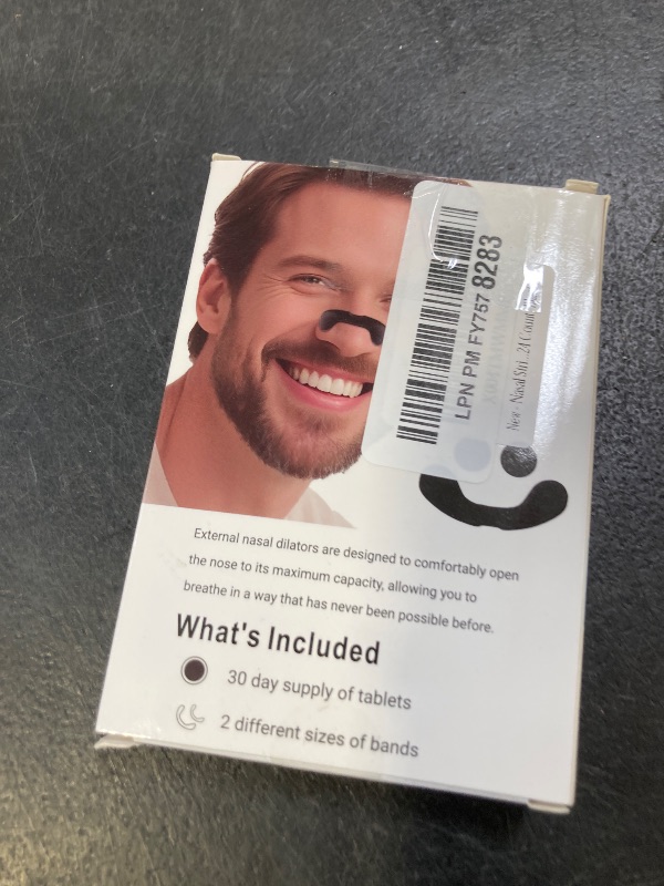 Photo 1 of Nasal Strips for Snoring, Extra Strength Snoring Solution Nose Strips, Improve Breathing and Sleep Quality (30 Count, Black)