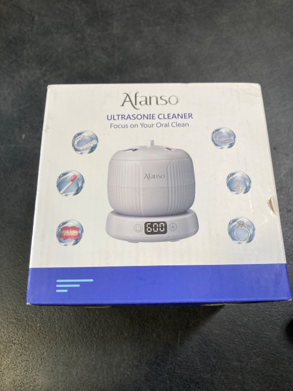 Photo 1 of Ultrasonic Retainer Cleaner, 50kHz Retainer Cleaner Machine for Dentures, Aligners, Mouth Guards, Braces, Jewelry, 4 Modes Digital Ultrasonic Cleaners with Removable Base and Top Cover