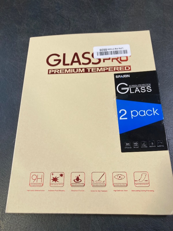 Photo 1 of SPARIN Screen Protector for iPad Pro 11 Inch M5 2025/M4 2024 (6th/5th Generation), with Camera Lens Protector & Alignment Frame, Case Friendly/Apple Pencil Compatible Tempered Glass [2+2 Pack]