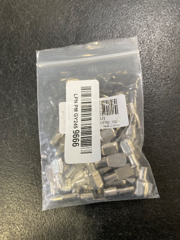 Photo 1 of 1/4 Inch Shelf Pegs,Spoon Shape Support Pins for Shelves Cabinets Furniture Nickel Plated-40Pcs