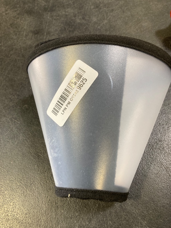 Photo 1 of QIYADIN Plastic Pet Recovery Collars & Cones for Dogs and Cats After Surgery Adjustable Dog Neck Cone Surgical Elizabeth E-Collar Prevent Biting and Stop Licking Wound (M)