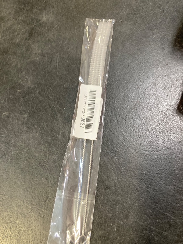 Photo 1 of 2 Pack Straw Cleaner Brush, Reusable Metal Handles Straw Cleaner Brush Extra Long for Stanley Mug 40, 30, 20 oz, 10mm Wide for Sippy Cup, Water Bottle and Tubes (Clear+Clear)