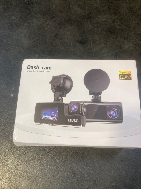 Photo 1 of 1080P Dual Dash Camera for Car Front and Inside Dashcam Car Security Video Recorder,170°Wide Angle Vehicle Cam,WDR,G-Sensor,2’’ IPS Screen,Loop Recording,Night Vision (Dual Dash Cam Without Card)