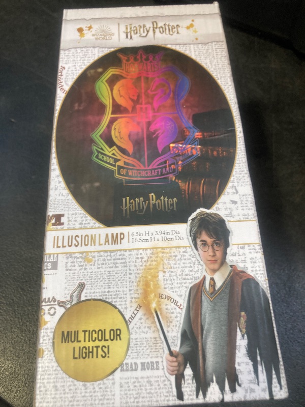 Photo 1 of Harry Potter Acrylic 3D LED Illusion Lamp, Color-Changing Night Light for Kids Bedroom, Desk & Home Décor