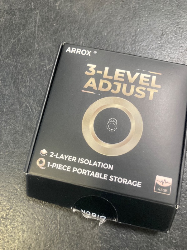 Photo 1 of ARROX Adjustable Ear Plugs for Sleeping, 3 Noise Relief Modes (13-45 dB), Double-Layer Ultra-Soft Silicone Earplugs, Reusable Ear plugs for Concerts, Deep Focus, Side Sleepers & Travel, 4 Size Eartips