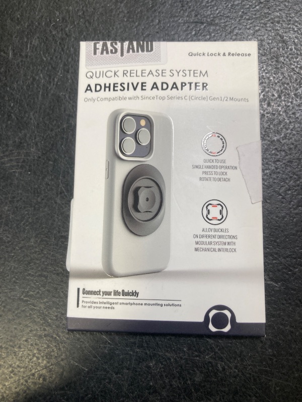 Photo 1 of Universal Phone Mount Adapter – Ultra-Strong 3M Adhesion Durable Nylon, – Strong, Secure Hold,Secure Locking for Bike Phone Mount (1st & 2nd Gen)