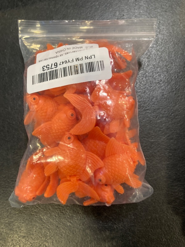 Photo 1 of XMHF 20 Pcs Fake Goldfish Artificial Orange Floating Fishes Ornament Decorations for Aquarium Fish Tank