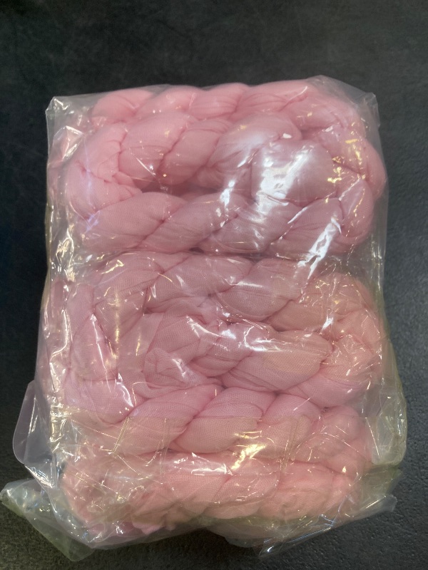 Photo 1 of 10 Pack Light Pink Cheesecloth Table Runner 17x108 Inch Semi Sheer Boho Gauze Cheese Cloth Table Runners, for Wedding Bridal Shower Birthday Party Home Decor Garden Farmhouse