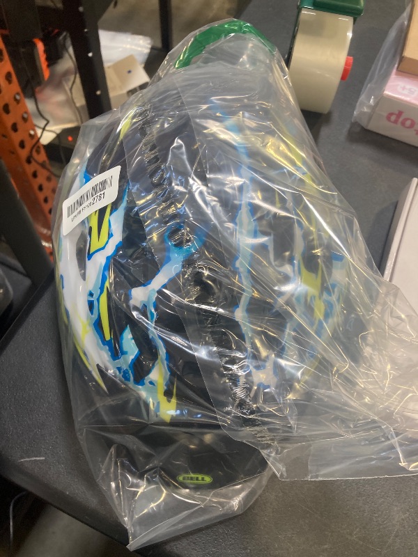 Photo 1 of Bell Child Rally Bike Helmet - Lightning Black & Yellow