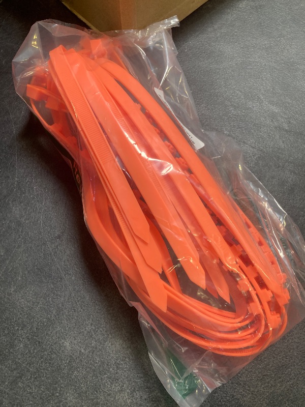 Photo 1 of 2025 Reusable Anti Skid Snow Tire Chains Car Winter Wheels Chain Universal Cable Tire Belts,10 Pack Orange Non-Slip Zip Tie Tires Chain Emergency for Auto Pickup Trucks Suv