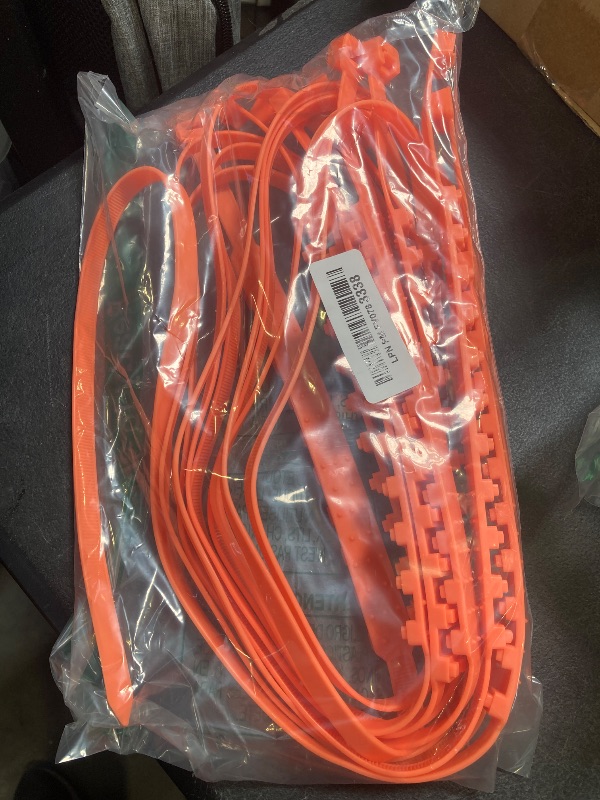 Photo 1 of 2025 Reusable Anti Skid Snow Tire Chains Car Winter Wheels Chain Universal Cable Tire Belts,10 Pack Red Non-Slip Zip Tie Tires Chain Emergency for Auto Pickup Trucks Suv
