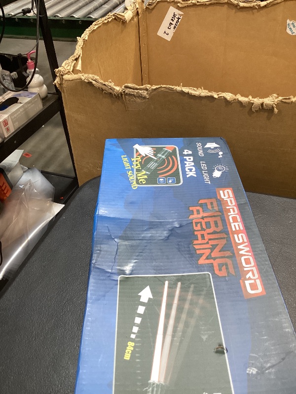 Photo 1 of 4 Pack 4 Colors Light up LED Saber, Light Swords with FX Sound(Motion Sensitive) and Realistic Handle, Expandable Light up Toy for Kid Adult, Warriors and Galaxy War Fighter, Halloween Party Xmas Gift