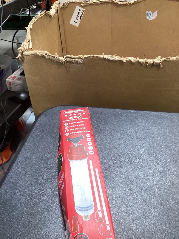Photo 1 of SEDY Fluid Extractor - 200cc Multi-Purpose Syringe, Oil Suction Pump, Manual Extraction and Filling Pump, Automotive Oil Syringe