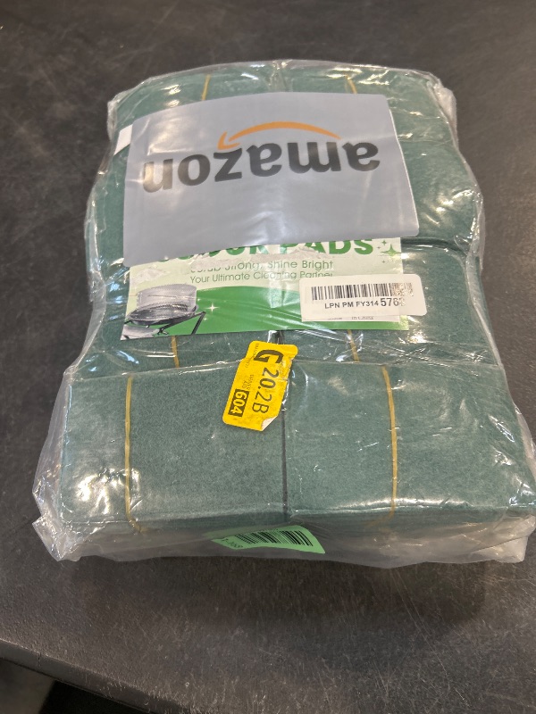 Photo 1 of 200 Pack Green Scrubbing Pads, Heavy Duty Scouring Pads,Dish Scrubber Reusable for Cleaning, Multipurpose Scrub Pads for Household Kitchen Dishes Pots Pans & Metal Grill- 4.3 x 2.75 x 0.3 Inches