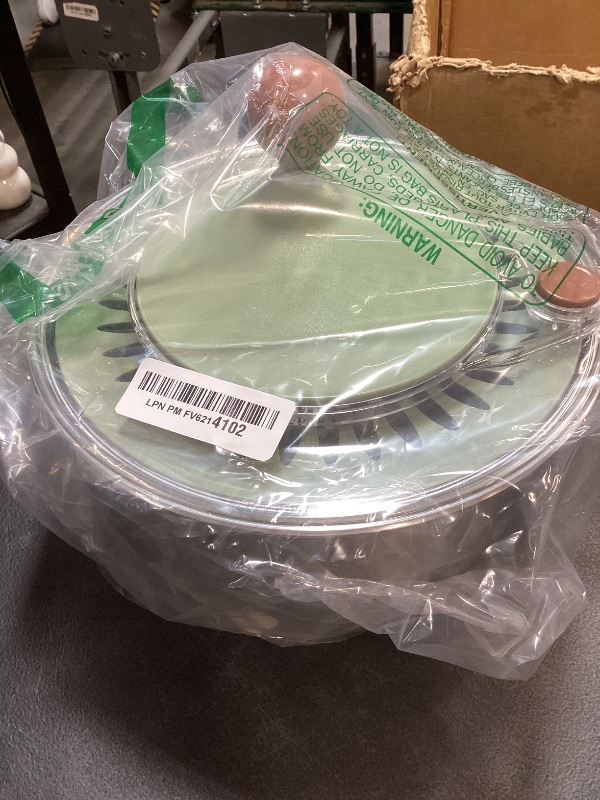 Photo 1 of 5.3Qt Stainless Steel Salad Spinner with Stop Button, Vegetable Dryer Spinner, Salad Spinner Stainless Steel with Drain, Non-Slip Base, Dishwasher Safe