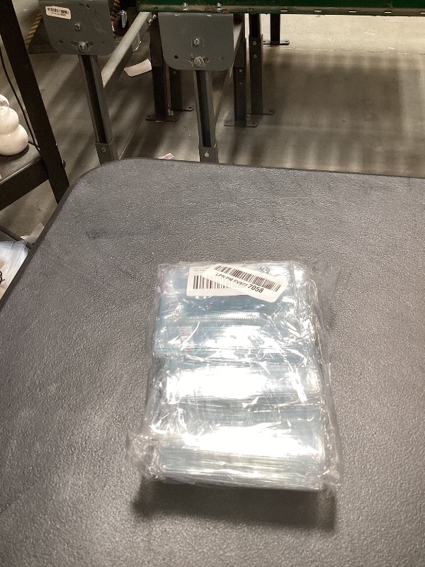 Photo 1 of 100 Pcs Horizontal Badge Holders, Extra Thick ID Card Name Tag Badge Holder with Resealable Zip, Waterproof ID Badge Holder