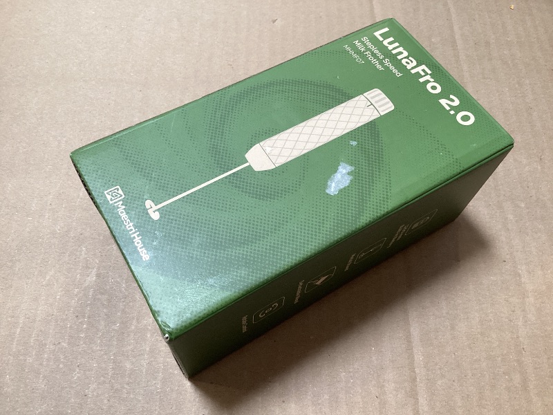 Photo 1 of Maestri House Rechargeable Milk Frother with Stepless Speed Control, LunaFro 2.0 Handheld Electric Foam Maker Waterproof Drink Mixer Foamer for Lattes, Cappuccino