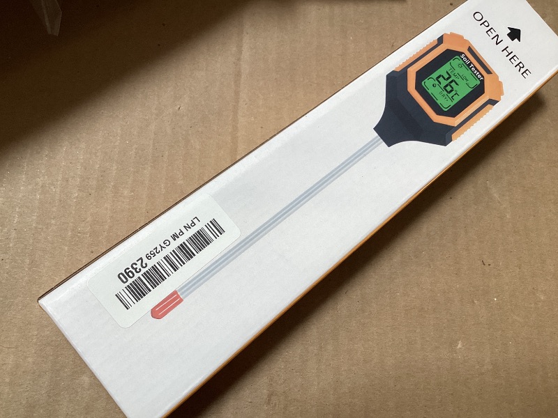 Photo 1 of 4-in-1 Soil Moisture Meter Digital PH Meter/Soil Moisture/Plant Temperature/Sunlight Intensity, Backlight LCD Display, Soil Test Meter for Garden, Lawn, Plant Care, Farm and Indoor Outdoor Plants