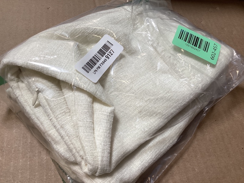 Photo 1 of MIULEE Pack of 2 Cream Throw Pillow Covers 18x18 Inch Natural Soft Pillow Covers for Sofa Living Room Spring Home Decor Couch Solid Dyed Cases