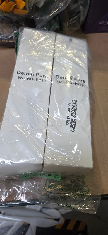 Photo 1 of 3-Pack Replacement for HF-360 Polypropylene Sediment Filter - Universal 10-inch 5-Micron Cartridge Compatible with Culligan HF-360 Whole House Sediment Filter Clear Housing - Denali Pure