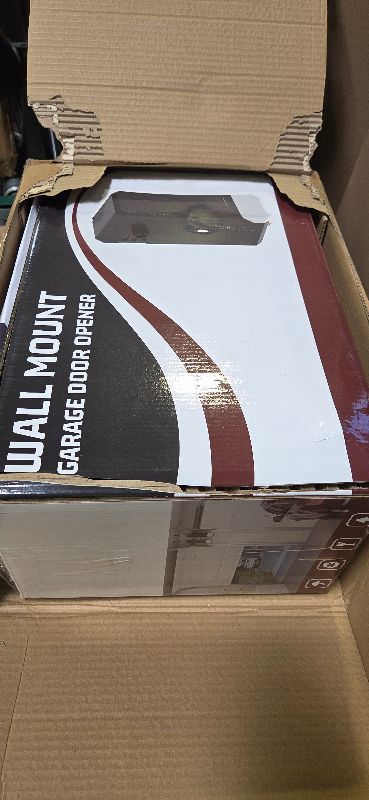 Photo 1 of ZUMI Wall-Mounted Garage Door Opener, App-Controlled Garage Opener with Manual Backup IR Sensors, Heavy-Duty Smart Garage Entry Device Access Unit for Garage Door Opening & Closing