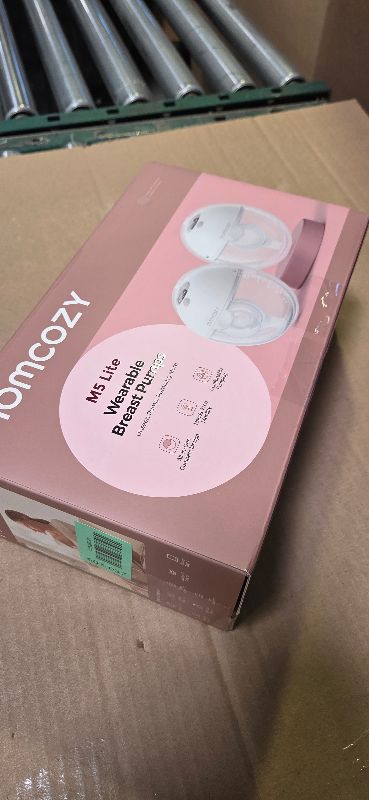 Photo 1 of Momcozy M5 Lite Hands-Free Wearable Breast Pump, DoubleFit Flange for Baby-Like Comfort, 3 Modes & 9 Suction Levels, No Flange Insert or Hard Carry Case, 24mm, 2-Pack, Cozy Red