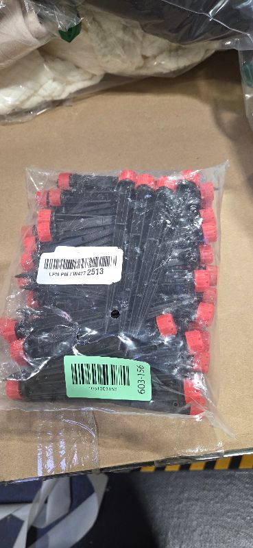 Photo 1 of 50pcs Drip Irrigation Emitters,Drip Irrigation Parts for 1/4" Drip Irrigation Tubing - Adjustable 360 Degree Water Flow Drippers, Garden Drip Irrigation Drippers for (4-7mm) Watering System