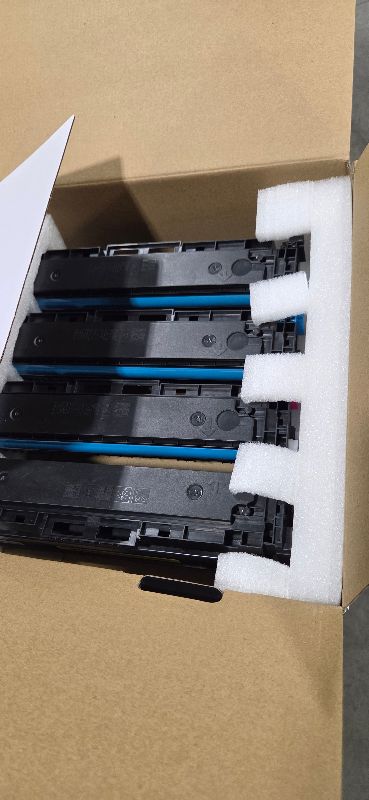 Photo 1 of 202A Toner Cartridges 4-Pack CF500A - Compatible Replacement for HP 202A 202X for Color LaserJet Pro MFP M281fdw M254dw M281fdn M281cdw M280nw M254dn M254nw Toner Cartridge CF500A CF500X (with Chip)