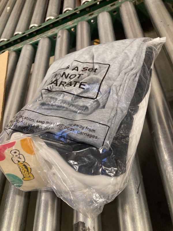 Photo 1 of  Girls Sweatpants Front Seam Drawstring High Waist Wide Leg Sweat Pants Baggy Causal Kids High Waisted M