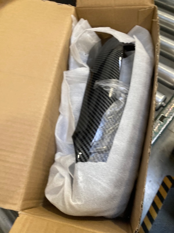 Photo 1 of Anzios Glossy Carbon Fiber Side Mirror Cover Caps Compatible with 2009-2014 Lexus ES350 IS250 IS350 LS460 LS600h RX270 RX350 RX450 - Left & Right with Turn Signal Cutouts