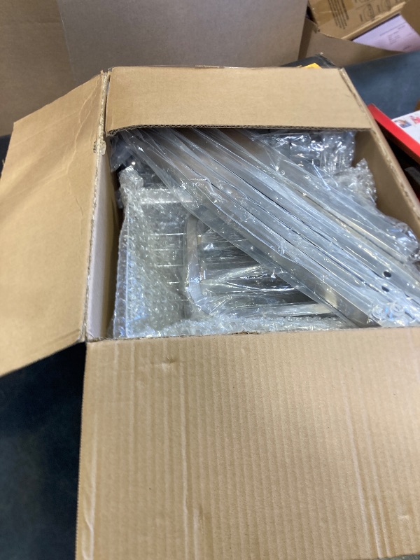 Photo 1 of 2 Tier Extra Large Stainless Steel Expandable Over The Sink Dish Drainer Drying Rack, Rust Proof Metal, Space Saving, Modern Silver Big Capacity Extendable Plate Strainers Above Kitchen Counter